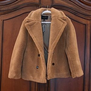 Shearling Double Breasted Coat